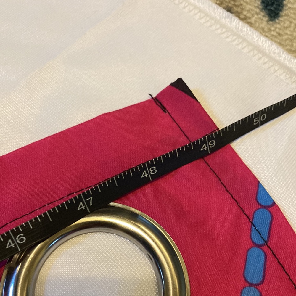 Monster High 3 pc curtain set . Tried to measure in pictures - Picture 10 of 13